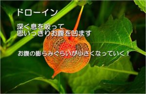 お腹を凹ます